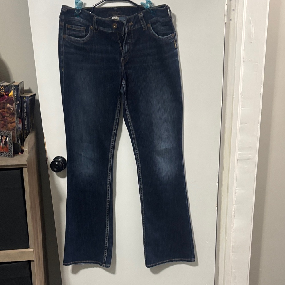 Silver Jeans Dark Blue Women's Boot Cut Jeans